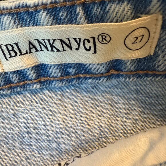 Women's Blank NYC Denim Blue Jean Patchwork Midi Skirt Size 27 NEW - Picture 5 of 10